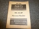 International Harvester IH 123SP Harvester Thresher Parts Catalog Manual HT20A