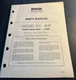 6/1983  KOHLER ENGINES MODEL K91 4 HP PARTS MANUAL 51 PAGES  (352)