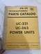 International Harvester Parts Book Pu-52 Uc-221 Uc-263