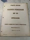 Vintage 1967 Massey Ferguson Mf 20 Spreader  Parts Book