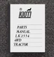 FARM Tractor Service Parts Manual Kioti LK 2554 4WD - Printed Manual