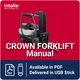 Crown WP-3000 Forklift Repair Manual PDF USB