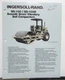1988 Ingersoll Rand SD100/100D Vibratory Compactors Construction Sale Brochure