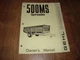 Gehl 500MS Spreader Owners Manual Form No. 900555