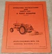 Vintage Allis-Chalmers 6 Foot Scraper (Oxnard) Manual - Form TPL-265 B