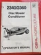 GEHL 2340, 2360 Disc Mower Operators Owners Manual 907089 Paperback