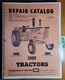 Minneapolis-Moline G900 Tractor Repair Parts Catalog Manual R-2159 12/67