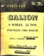 Galion 9 Wheel 12 Ton Pneumatic Tire Roller Parts List No. 2087 Manual