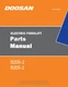 Daewoo Doosan B20S-2 B30S-2 Electric Forklift Parts Catalog Manual