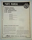 Ariens 8 HP Gear & Hydro Lawn Tractor Parts Catalog Manual Model 929001 & 929002