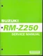 Suzuki RM-Z250 Service Manual K4 K5 K6 Motorcycle 99500-42182-01E MN2521