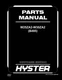 Hyster W25ZA2-W30ZA2 01/2014 Forklift Parts Manual Catalog Exploded Diagram Book