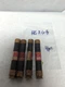 COOPER BUSSMANN,FRS-R-6-1/4,FUSETRON 6-1/4 AMP FUSE LOT OF 4 PRE-OWNED