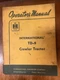 International TD-9 Crawler Tractor Operators Manual