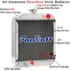 2 Row Aluminum Radiator for Yanmar YM1401, YM1502, YM1510 #121462-44500
