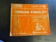 Nissan KH02 Forklift Parts Catalog Manual   C-F260U   1996