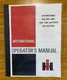 886 986 1086 1486 1586 HYDRO 186 TRACTORS OPERATORS OWNERS MANUAL INTERNATIONAL 
