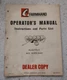 FARMHAND M25 WHEEL RAKE OPERATOR'S OWNER'S & PARTS MANUAL - MODEL F76-E