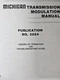 Clark, Transmission Modulation Manual, No. 3284,  Troubleshooting Guide