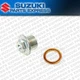 NEW SUZUKI OEM ENGINE OIL STRAINER CAP & GASKET RMZ RM-Z 250 RM-Z 450 RMX450