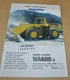 Komatsu WA600-3 Radlader Wheel Loader Brochure Prospekt EN