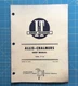 ALLIS-CHALMERS I&T MANUAL NO. AC-25, MODEL: 160
