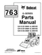 Bobcat parts book 763 G-Series Skid-Steer Loader 6900986 (11-01) Revised (4-02.