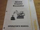Gehl GE 802 Excavator Operators Manual GE802