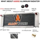 4-ROW 62MM RADIATOR FOR BOBCAT 645,743,743B,743DS SKIDSTEERS & 1600 WHEEL LOADER