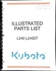 Kubota Illustrated Parts List Manual L245 L245DT Tractor Equipment
