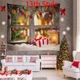 1Pc Photography Backdrops Child Christmas Fireplace Background Cloth Decoration