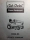 Cub Cadet 1992-93 Lawn Garden Tractor 1541 1782 1862 2182 Service Seminar Manual
