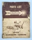 Cockshutt SP428 Harvester Combine Parts List Manual No C-781R-10-59-H