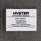 Hyster H170HD Challenger Forklift Lift Truck Owner Operator User Manual F007