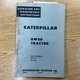 CAT Caterpillar DW20 OPERATION & MAINTENANCE MANUAL TRACTOR SCRAPER sn 57C 67C