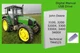 John Deere 3100  3200  3200X  3300  3300X  3400  3400X Tractor Manual See Desc.