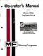 Massey Ferguson MF 520 Wheeled Tandem Disc Harrow Operator's Manual