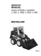 New Holland L-451,L-452,L-454,L-455 Skid Steer Loader Service Manual Repair Shop