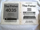 ORIGINAL SET OF 2 FISHER 4035/4000 SERVICE MANUALS NICE!