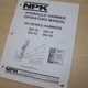NPK GH 10 12 15 18 HAMMER Owner Operator Operation Maintenance Book Manual Guide