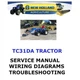 NEW HOLLAND TC31DA TRACTOR MANUAL ENGINE SHOP SERVICE  REPAIR PDF