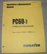 KOMATSU PC60-7 EXCAVATOR OPERATION & MAINTENANCE BOOK MANUAL S/N 59869-UP