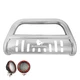 Black Horse BB004919-SP-PLFR SS Bull Bar w/5.3" LED's for Silverado/Sierra