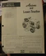 Ariens 929001 929002 8 Hp Lawn Tractor Parts  Manual Original!