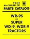 International WR-9S Super WD-9 Super WDR-9 Tractor Parts Catalog Manual TC-51