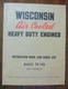 Wisconsin Engines Model TR-10D Instruction Manual And Parts List Issue MM-302-A