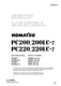 Komatsu PC200-7, PC200LC-7, PC220-7,PC220LC-7 Hydraulic Excavator Service Manual