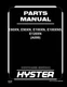 Hyster E80XN,E90XN,E100XN,E100XNS,E120XN A099 Forklift Parts Manual Catalog Book