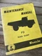 Euclid 201-208 FD Dump Maintenance Service Shop Manual Haul Truck Book Guide OEM