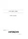 Hitachi LX120 Wheel Loader Parts Catalog Manual SN 00101-up